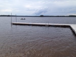 Badesteg am Badestrand