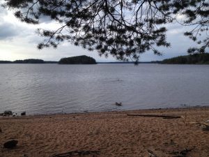Schwimmen vor Sandön