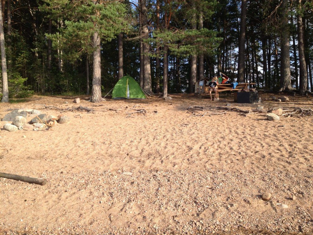 Wanderzelt auf Sandön