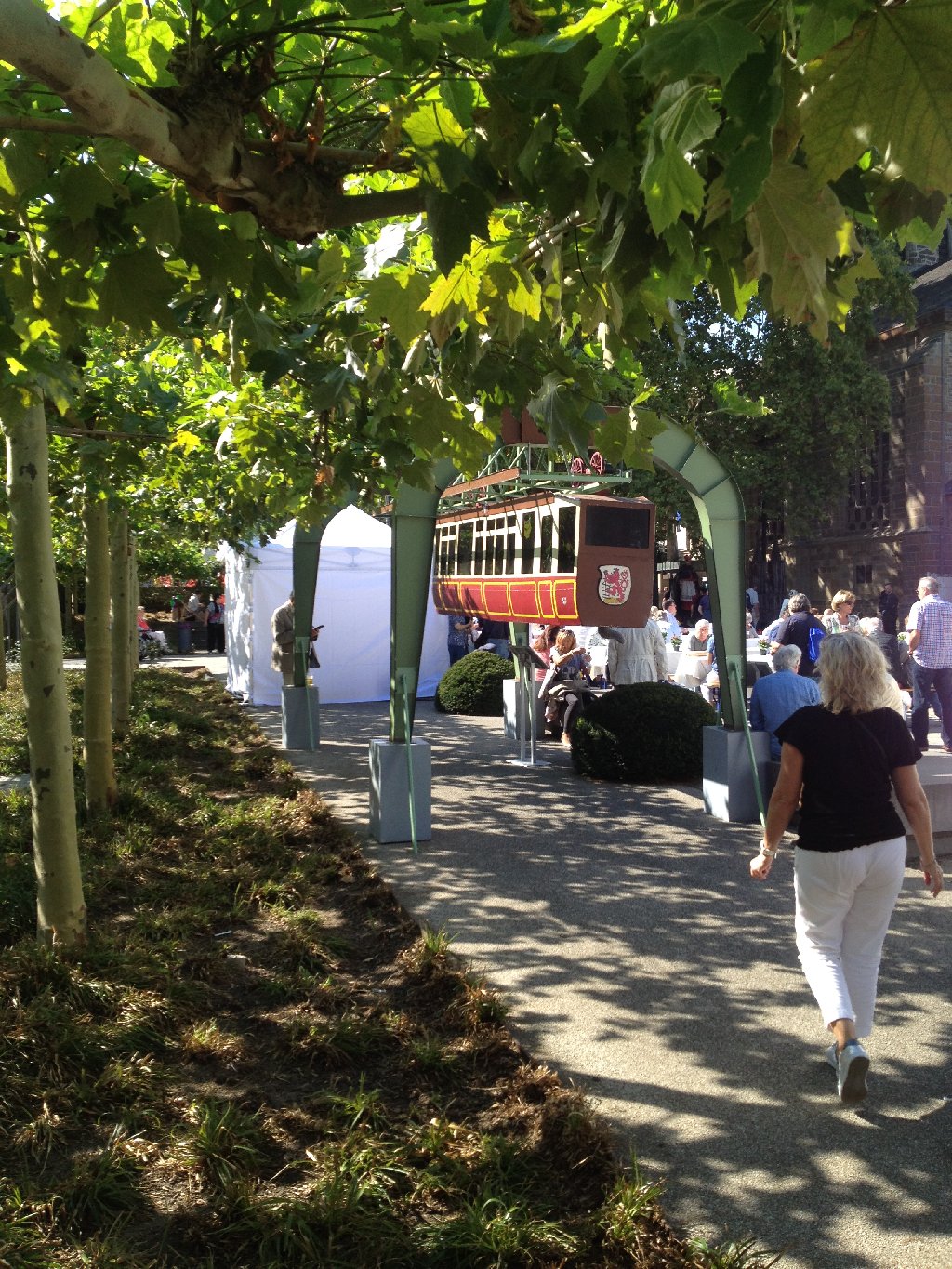 Modell der der Wuppertaler Schwebebahn