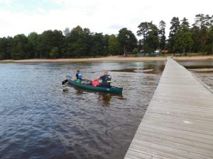 Steg des Östa Camping