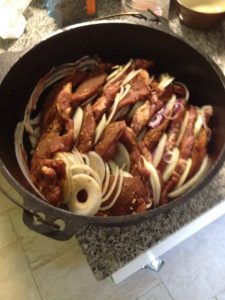 Dutch Oven Schichtfleisch