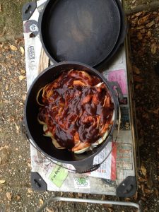 Schichtfleisch im Dutch Oven
