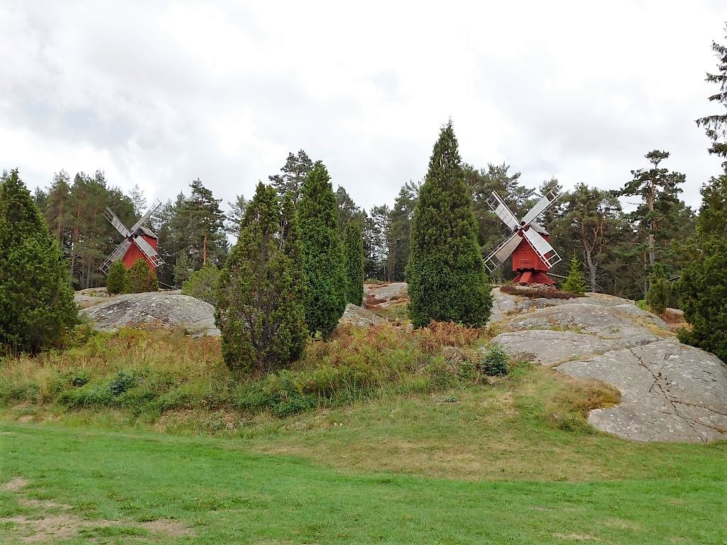 Windmühlen im Freilichtmuseum Jan Karlsgarden