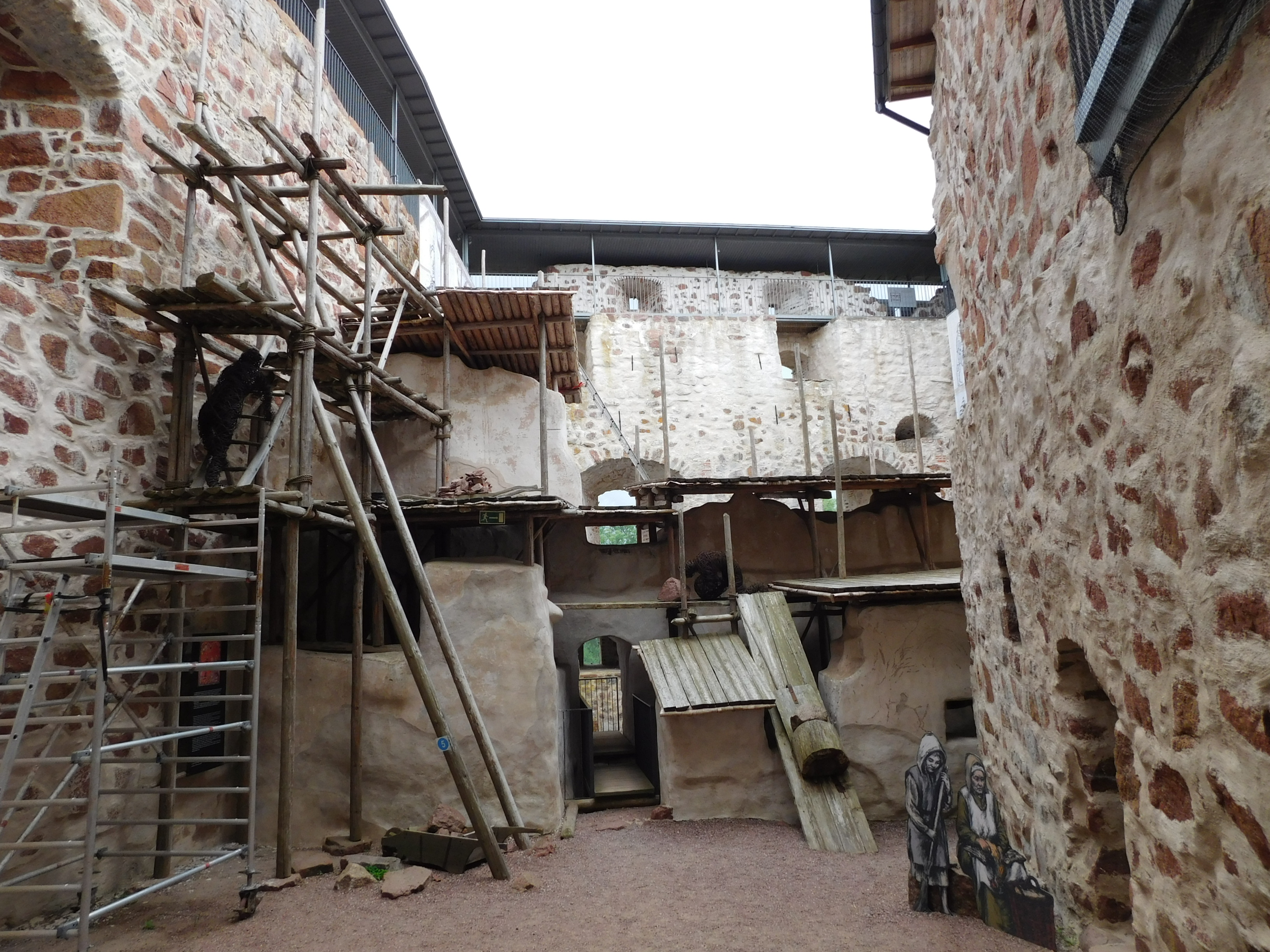 Kastelholm Innenhof Baustellennachbau