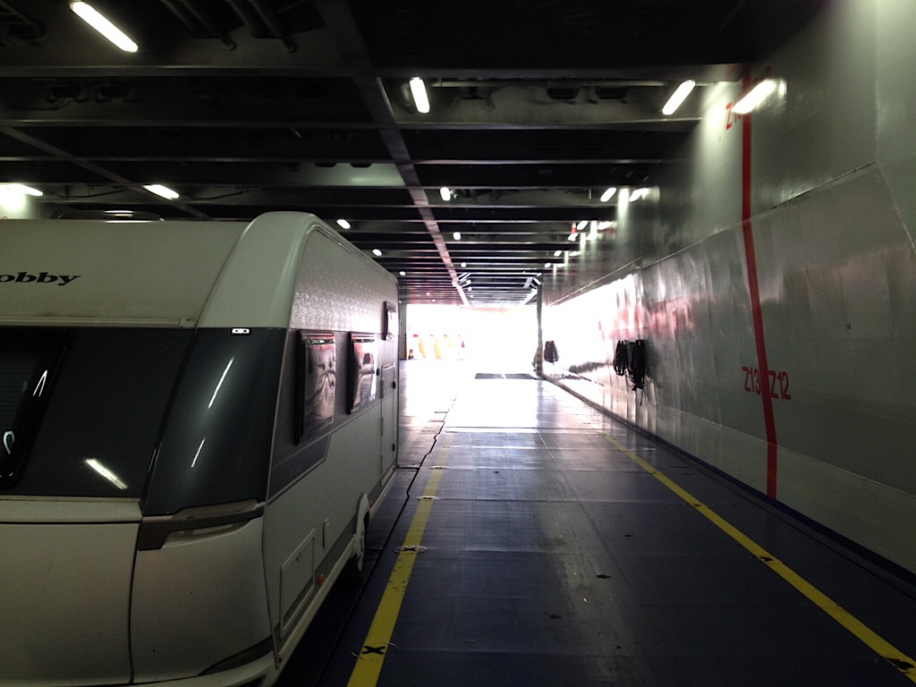 Im Bauch der Stena Britannica