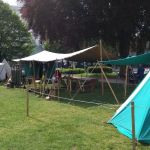 Die Heerlager-Zelte auf dem Mittelaltermarkt im Volkspark Hagen.