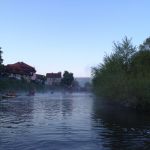 Die ersten Boote ziehen an uns vorbei beim Wesermarathon 2019. Die ersten Boote ziehen an uns vorbei beim Wesermarathon 2019.