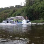 Weserschiff Hessen (33 m Länge), beim Wesermarathon 2019. Weserschiff Hessen (33 m Länge).