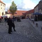 Innenhof Burg Scharfenstein beim Warm-Up zum In Extremo Open Air. Innenhof Burg Scharfenstein beim Warm-Up zum In Extremo Open Air.